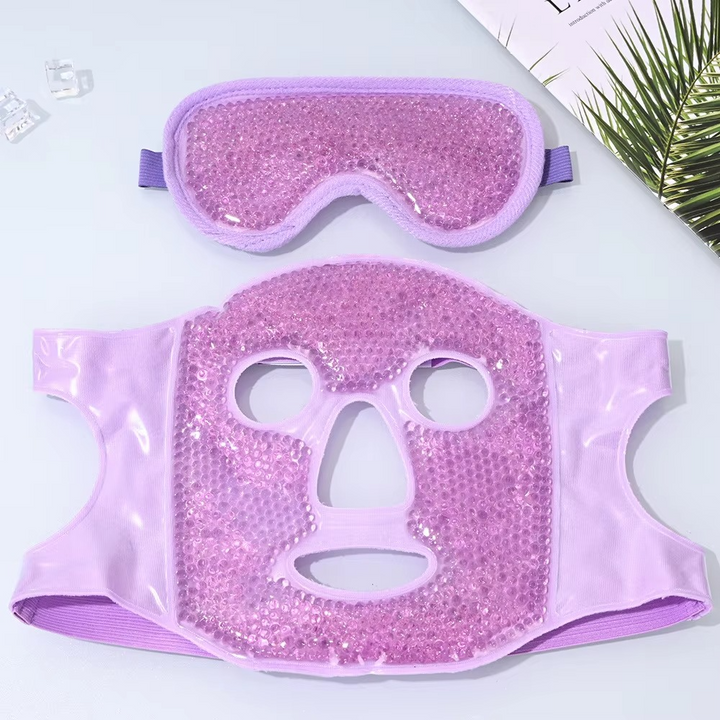 Stornfield | Cold and Hot Therapy Full Face Gel Bead Mask with Eye Compress