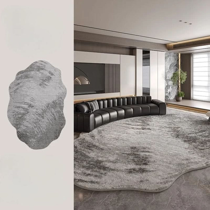 Stornfield | Irregular Plush Washable Rug for Bedroom and Living Room