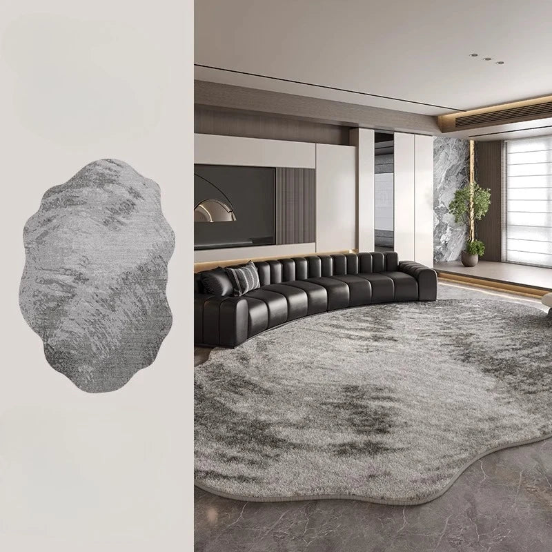 Stornfield | Irregular Plush Rug Light Luxury Washable for Bedroom and Living Room