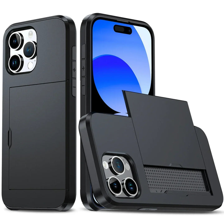 Stornfield | LuxShield iPhone Case with Card Holder | Slim Design | Card Storage | Protection & Style