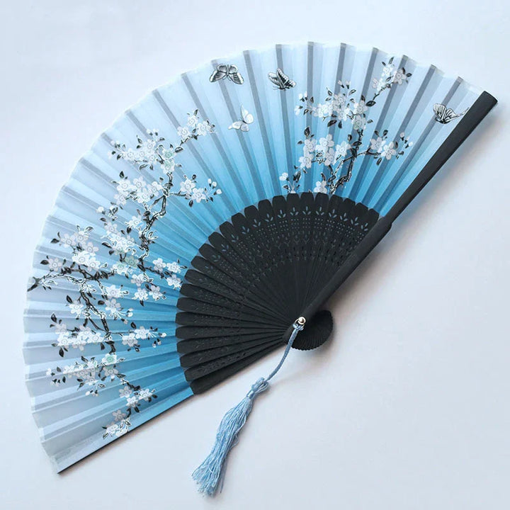 Traditional Japanese Style Floral Hand Fan | Stornfield