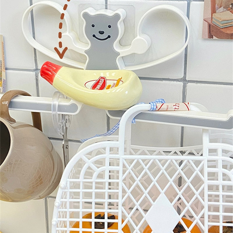 Wall-mounted Bear Storage Rack | Stornfield