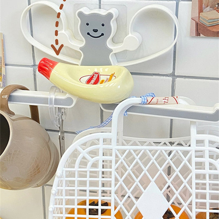 Wall-mounted Bear Storage Rack | Stornfield
