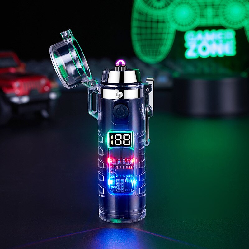 Windproof Double Arc Transparent Flashlight Lighter | Stornfield