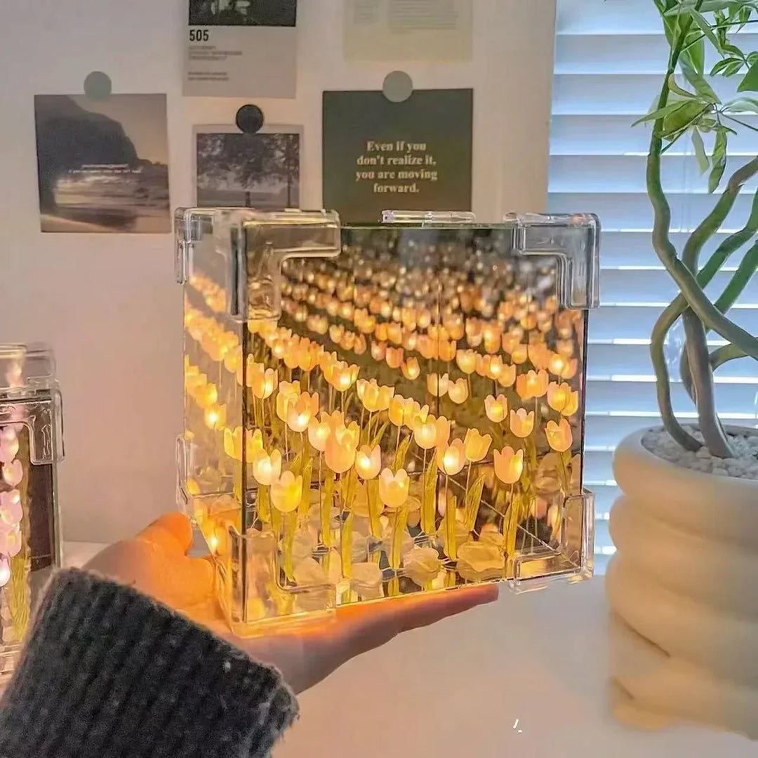 3D Tulip DIY Flower Cube Night Lamp | Stornfield