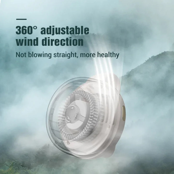 Whirlwind Leafless Fan – Portable USB Charging Mini Fan with Button Design, Silent for Home and Outdoor Travel | Stornfield