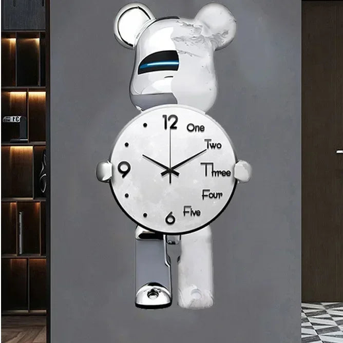Glowing Star Bear LED Wall Clock | Stonrfield