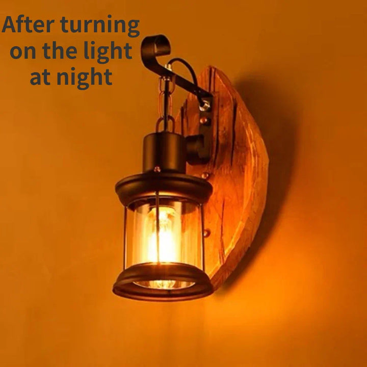 Stornfield | Retro Lantern Industrial Wall Lamp
