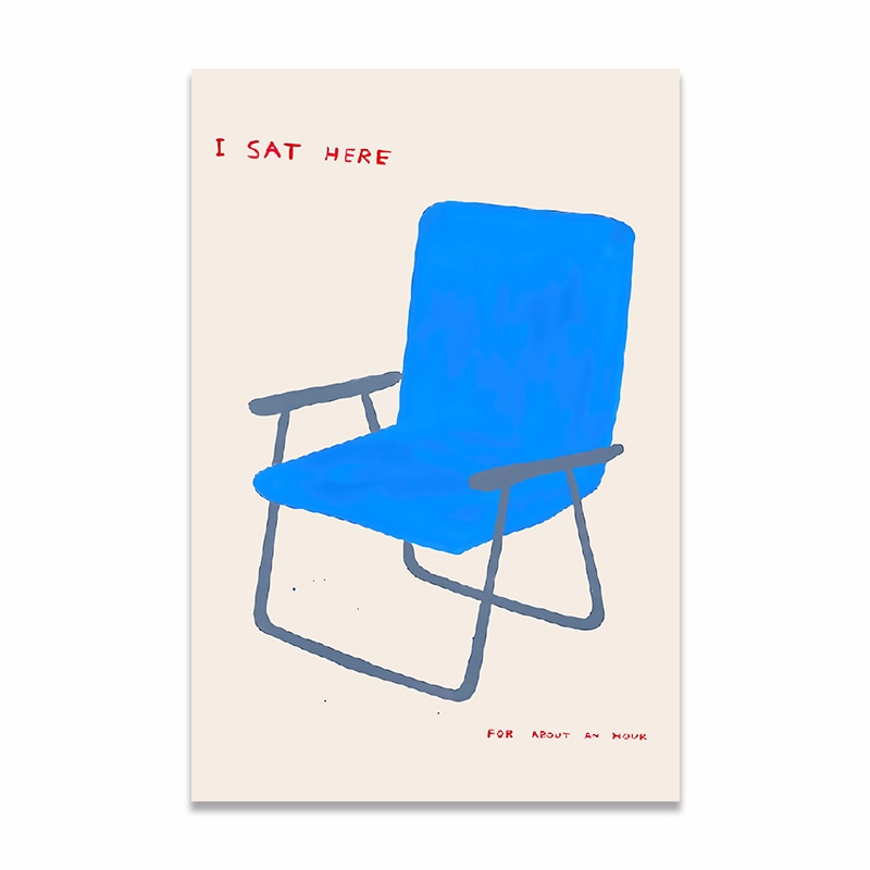 Stornfield | Lemon / Canvas Print Blue Chair