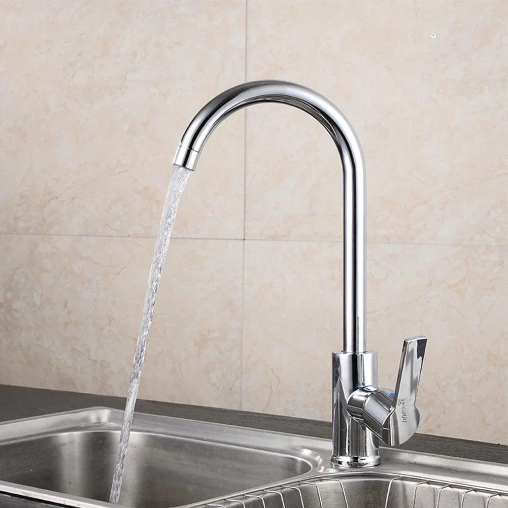 Chrome faucet with single lever mixer – High-quality faucet for sinks, easy to clean, durable and simple installation for modern kitchens | Stornfield