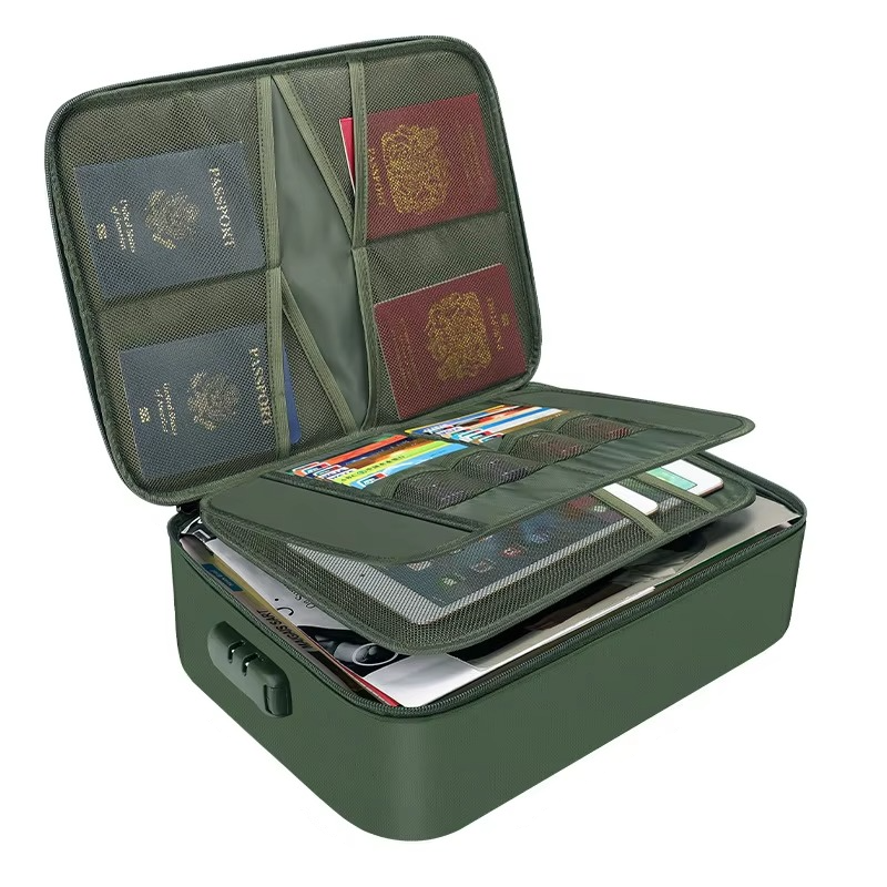 Stornfield | Fireproof and Waterproof Document Organizer Bag – Portable Protective Storage for Travel and Home Security