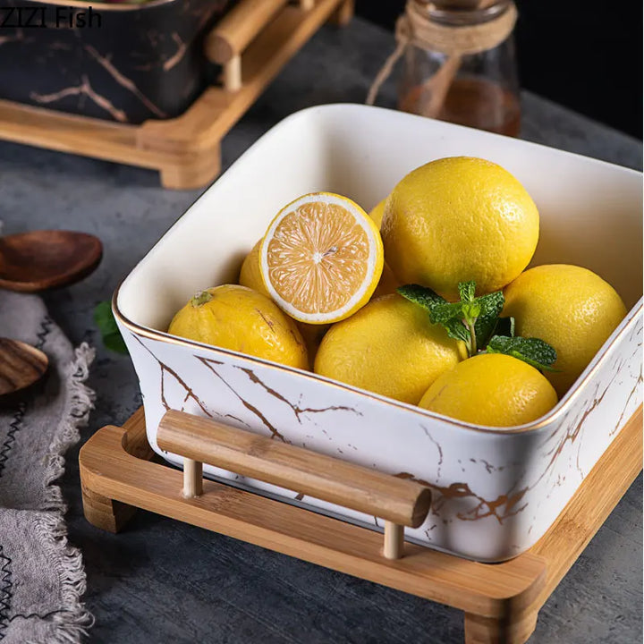 Stornfield Marble Serving Bowl