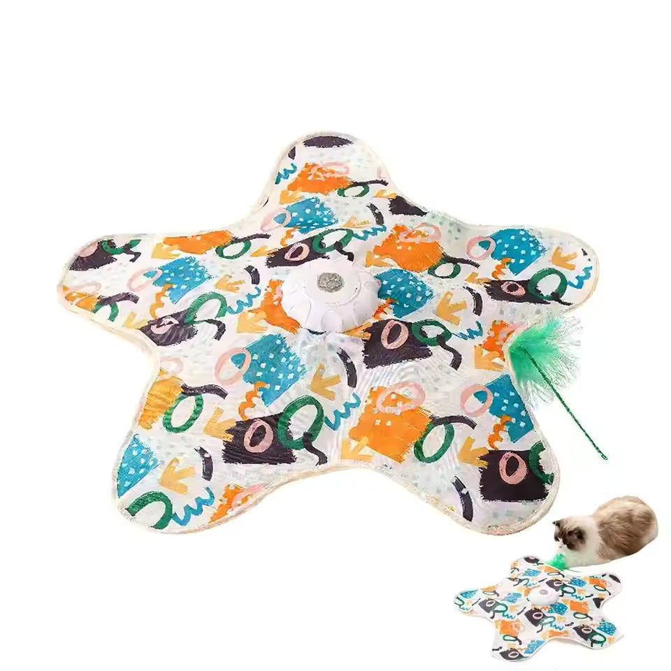 Electric Hide and Seek Cat Toy with Feather & Sensor Stornfield