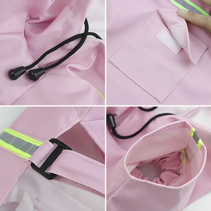 Waterproof Dog Raincoat with Hood & Reflectors Stornfield
