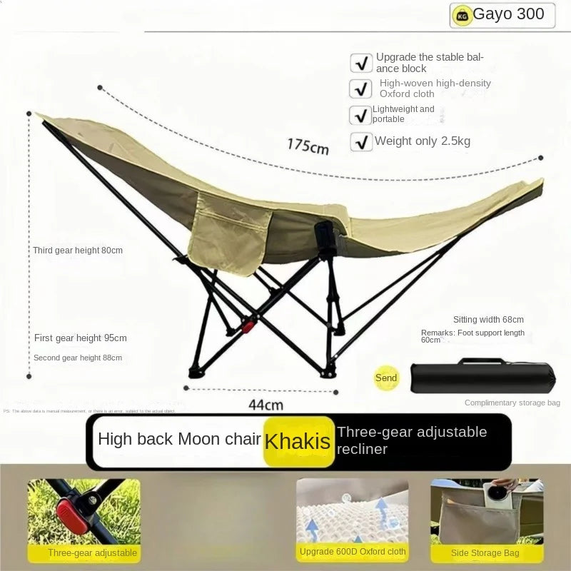 Relax Everywhere Reclining Outdoor Lounge Camping Chair | Stornfield