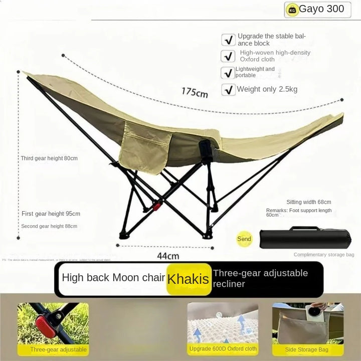 Relax Everywhere Reclining Outdoor Lounge Camping Chair | Stornfield