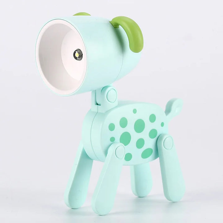 Stornfield | Cute LED Night Light - Mini Dog, Deer, Dinosaur Foldable Table Lamp for Children's Bedroom