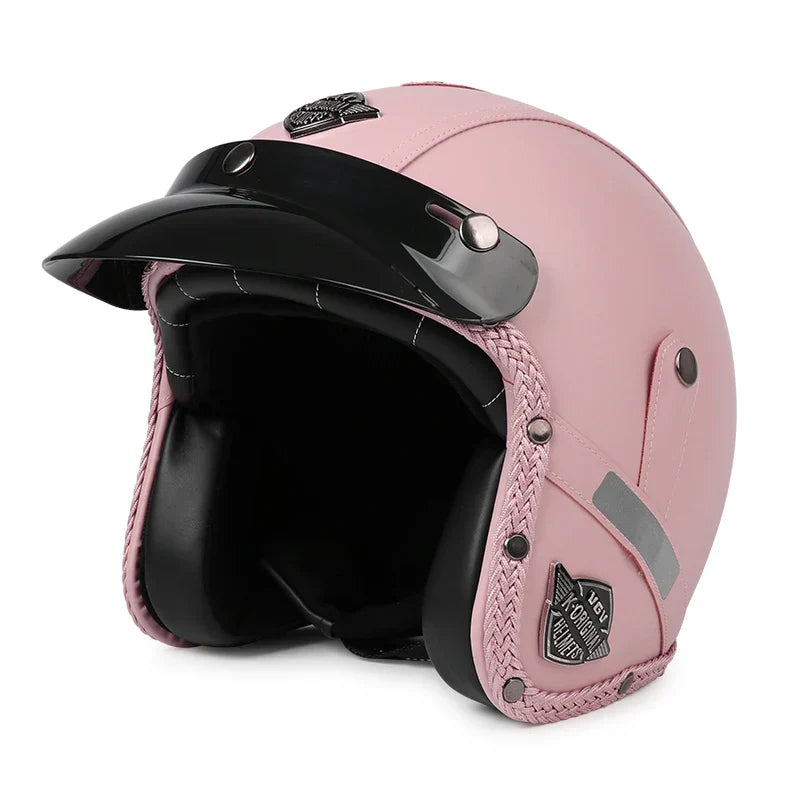Stornfield | Retro Motorcycle Helmet – Kael – (Open Face 3/4)