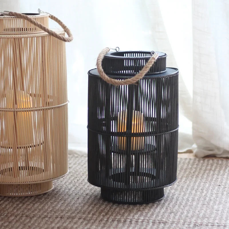 Imitation Bamboo LED Candle Lantern Stornfield