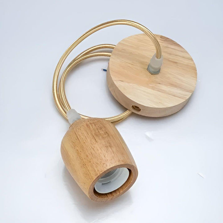 Handcrafted wooden pendant lamp with a naturally warm aura and timeless charm Stornfield