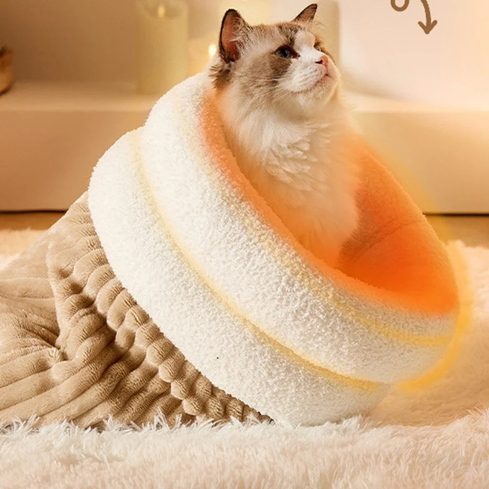3-Layer Pet Sleeping Bag for Cats & Small Dogs Stornfield