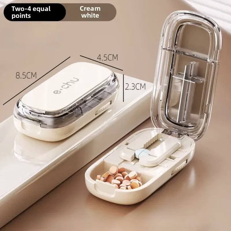 Pocket Size Dustproof Pill Cutter Organizer | Stornfield