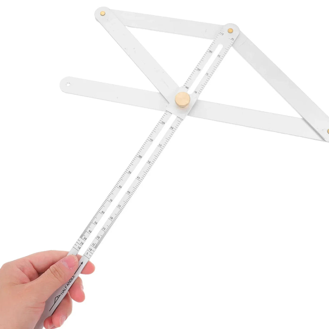 Adjustable angle ruler made of alloy, 45 cm | Stornfield