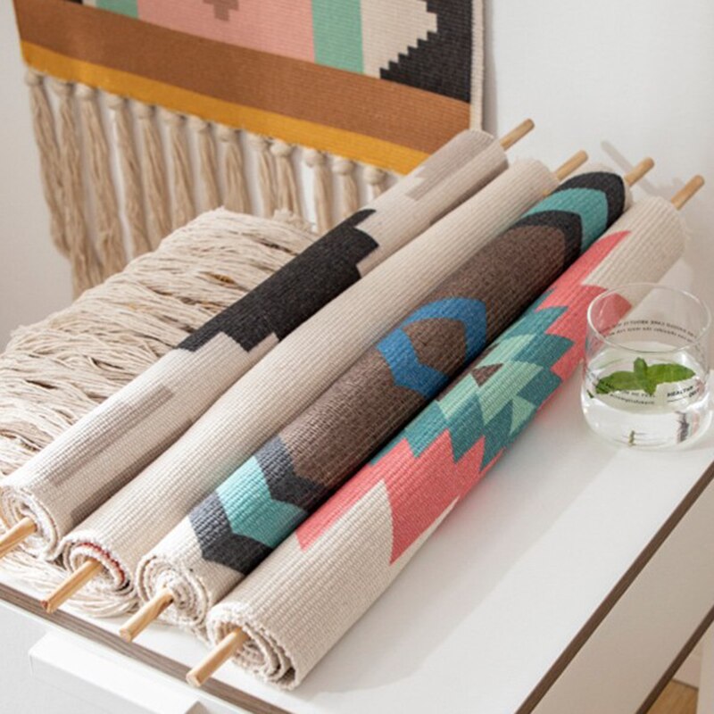 Stornfield | Tenture Murale Bohémienne, Mur Tissé en Macramé, Décoration d'Intérieur, Tassel en Lin de Coton, Fait Main, Tissé, Art de Toile Géométrique, Tentures Murales de Fond