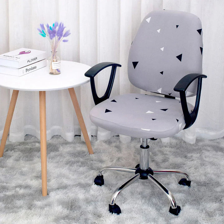 Stornfield | 2-Piece Split Pink Office Chair Covers