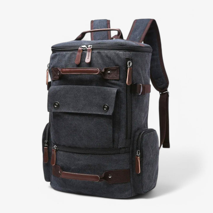 Stornfield | Vintage Canvas Backpack – Stylish & Functional with Laptop Compartment for Everyday & Adventure