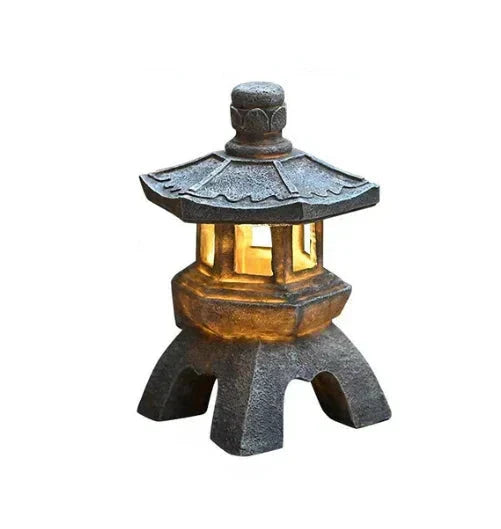Japanese garden lantern - Weatherproof LED outdoor lighting for Zen gardens | Stornfield