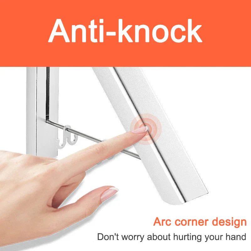 Space Saver FoldaStonrfielde Wall Clothes Aluminum Rack | Stonrfield