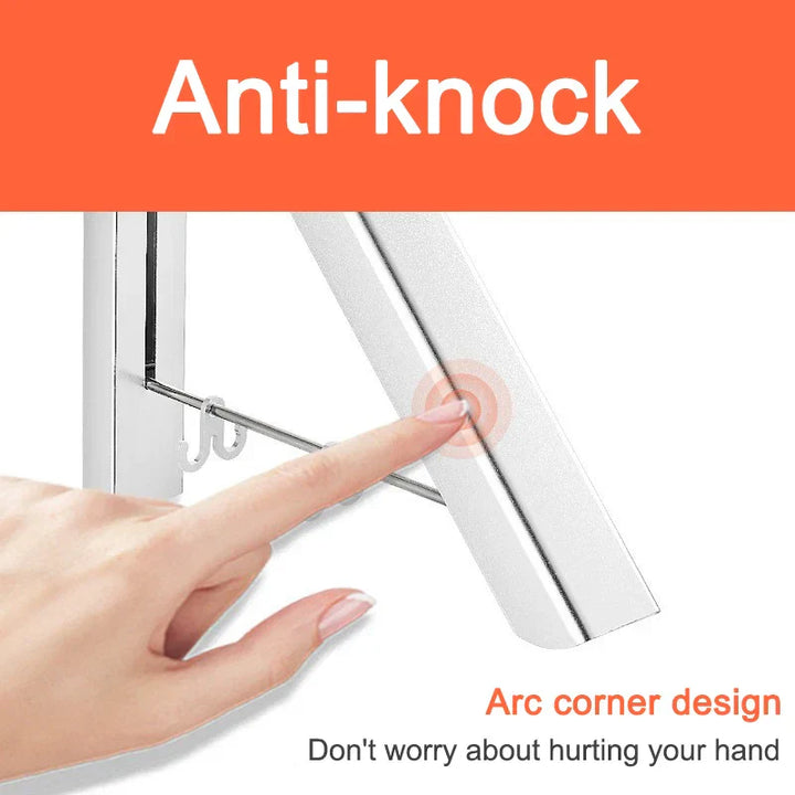 Space Saver FoldaStonrfielde Wall Clothes Aluminum Rack | Stonrfield