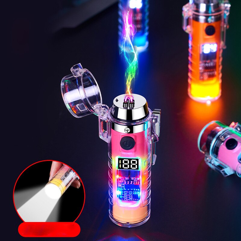 Windproof Double Arc Transparent Flashlight Lighter | Stornfield