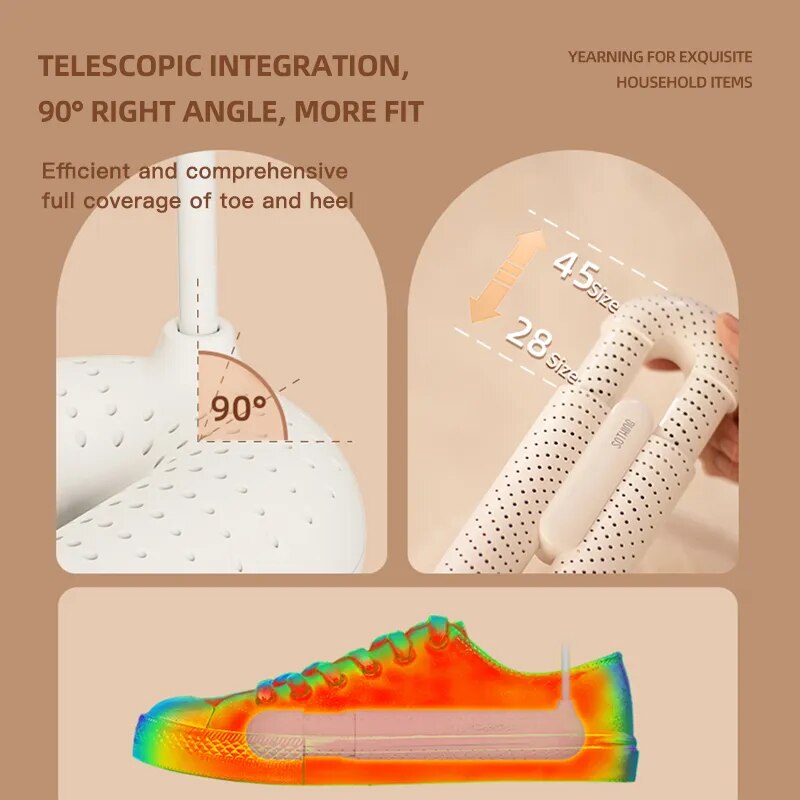 Stornfield | Portable Extendable Sterilizing Electric Shoe Dryer