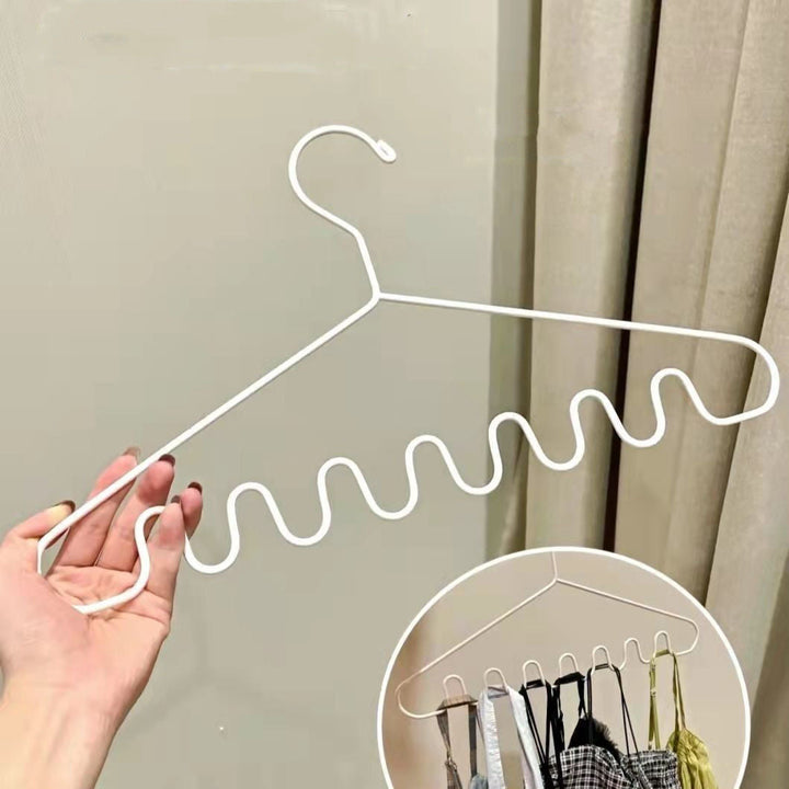Japanese Space-Saving Wavy Cloth Hanger | Stonrfield