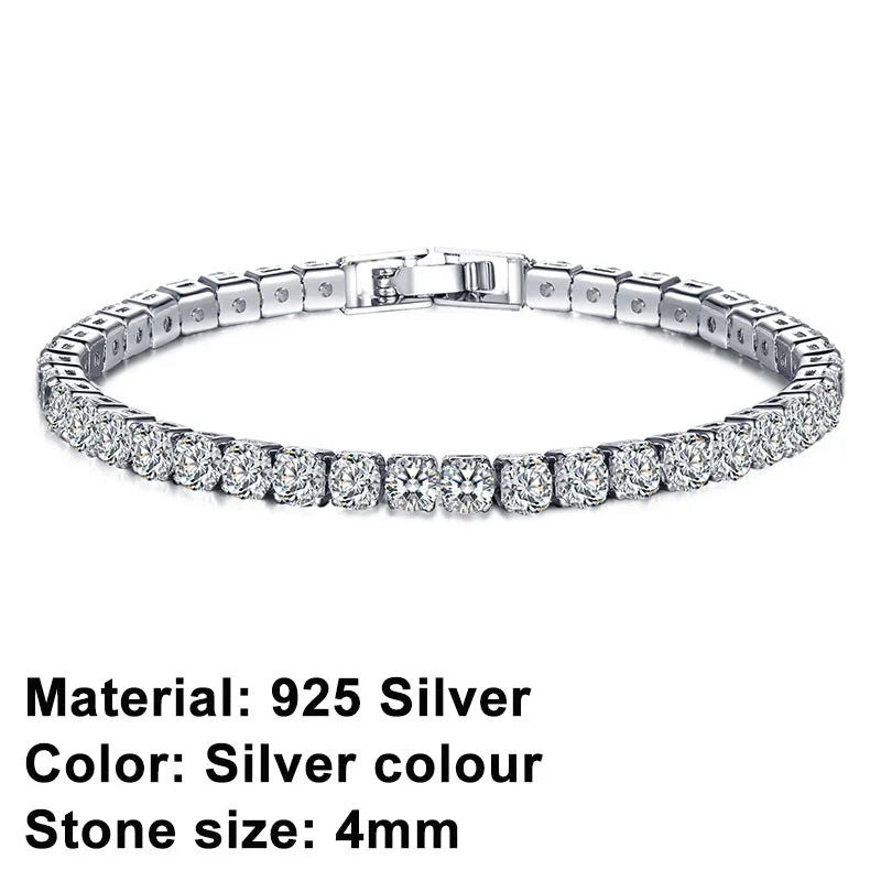 Stornfield | Tennis Bracelet – Shine with Attitude: Sterling Silver Elegance and Hip-Hop Flair!