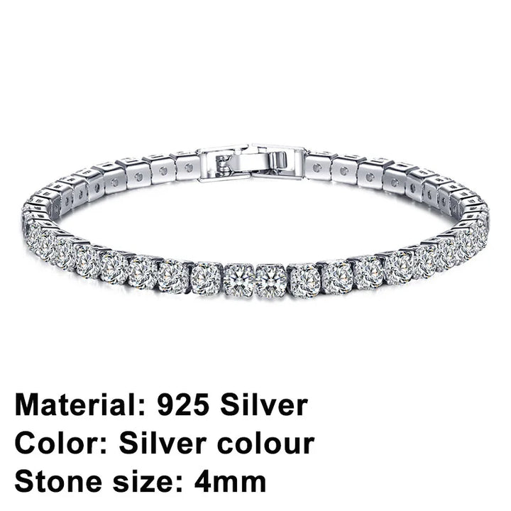Stornfield | Tennis Bracelet – Shine with Attitude: Sterling Silver Elegance and Hip-Hop Flair!