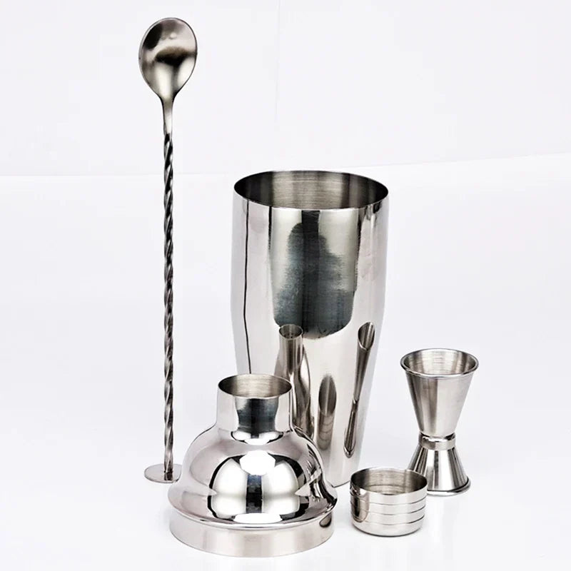 Stornfield | 550ml/750ml Stainless Steel Cocktail Shaker Mixer Bar Set Tools with Wine Rack Tool for Birthday Gift