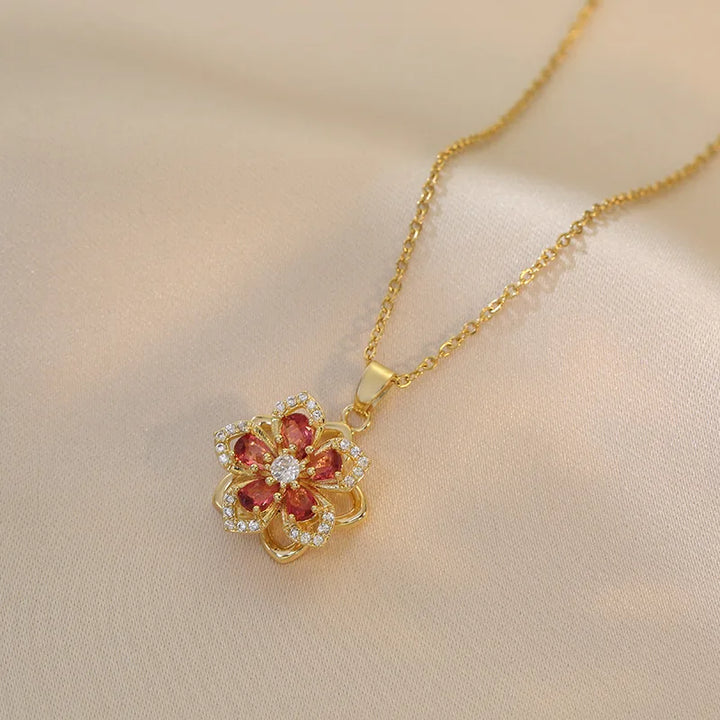 Stornfield | Collier Fleur Rotatif