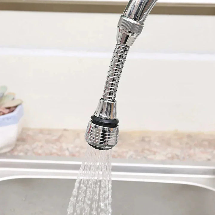 AquaFlex Steel – Stainless Steel Faucet Extension with 360° Rotation & Water Saving Function Stornfield