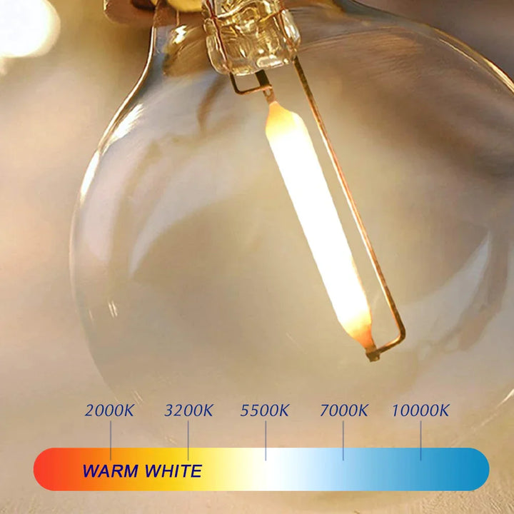 Stornfield | G40 bulbs, E12, 5V, 110V, 220V, 1W, plastic bulbs, string lights, for indoor and outdoor use, patio, home, garden, decoration, warm white