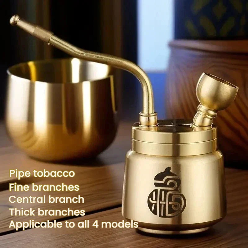 Artisan Brass Pipe Aromatherapy Incense Burner | Stornfield