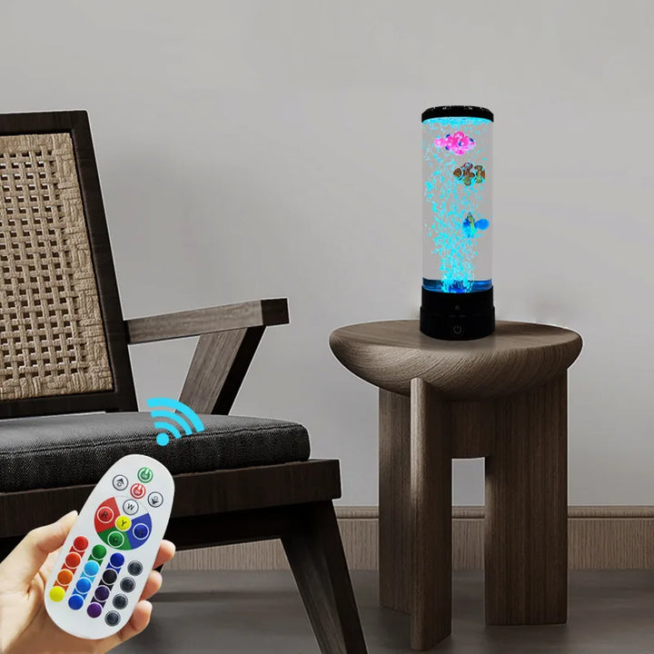 Stornfield | Large Bubble LED-like Colorful USB Night Light for Aquarium, for Office, Bedroom, Living Room