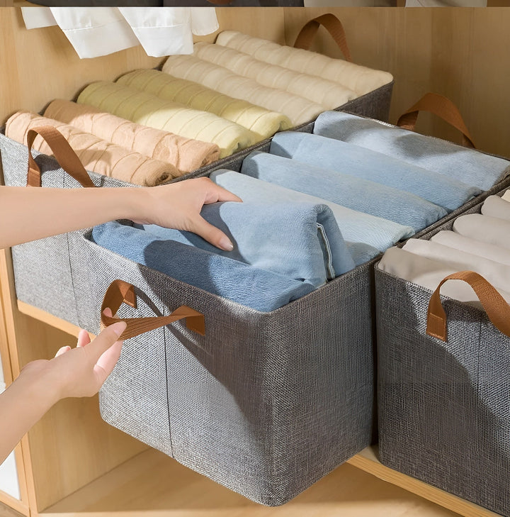 FoldaStornfielde storage baskets – Practical 3-piece set | Ideal for clothes, toys and more | Stornfield
