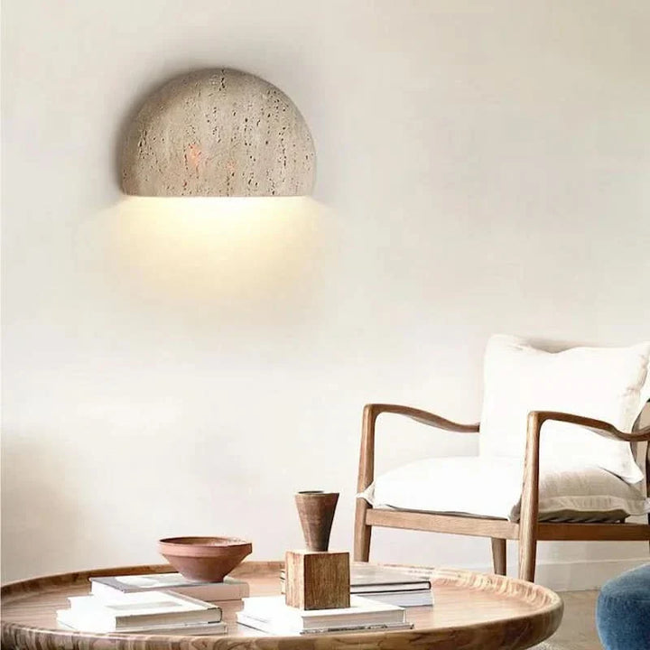 Stornfield | Stone Wall Lamp – Retro Wabi-Sabi LED Light