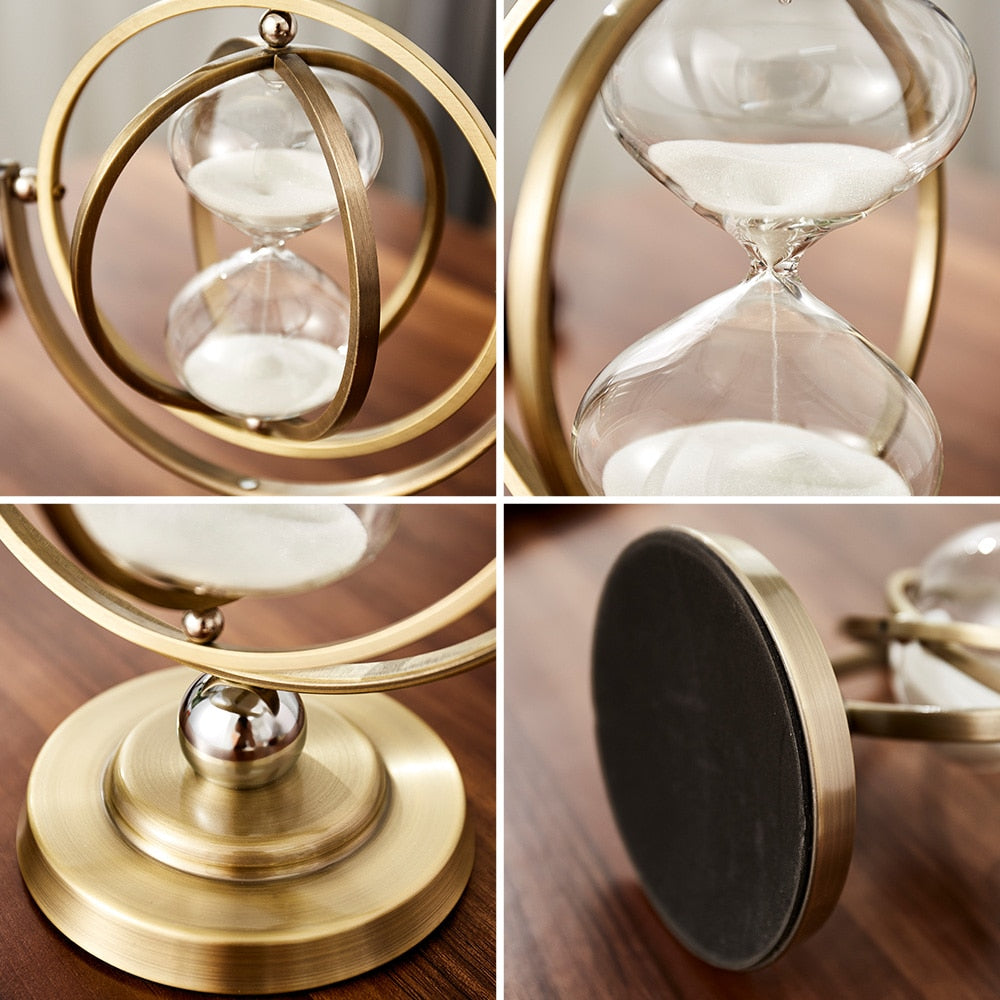 Time Charmer Metal Hourglass Decor | Stornfield