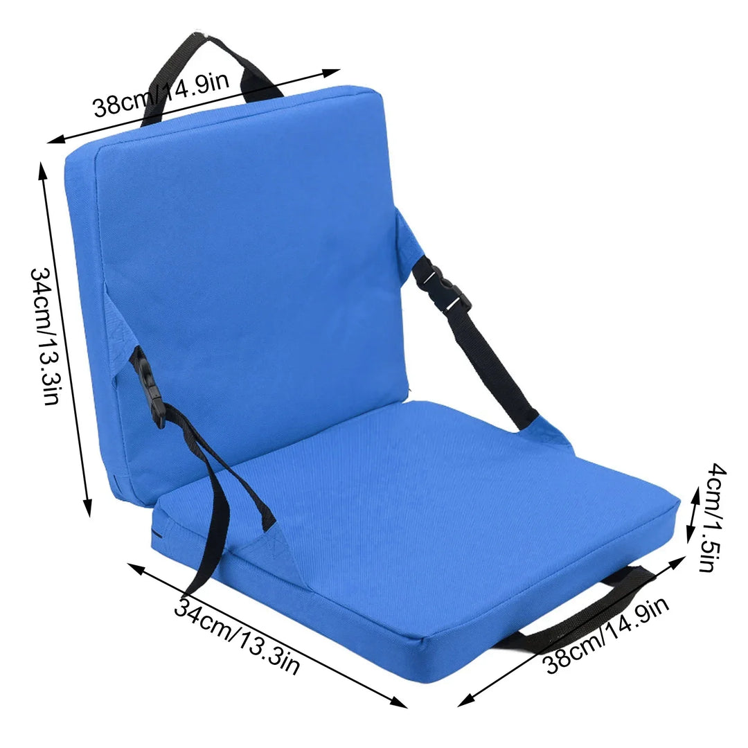 Stornfield | SITPURE Folding chair with backrest | Padded seat cushion | Compact & Comfortable for stadium, beach & park