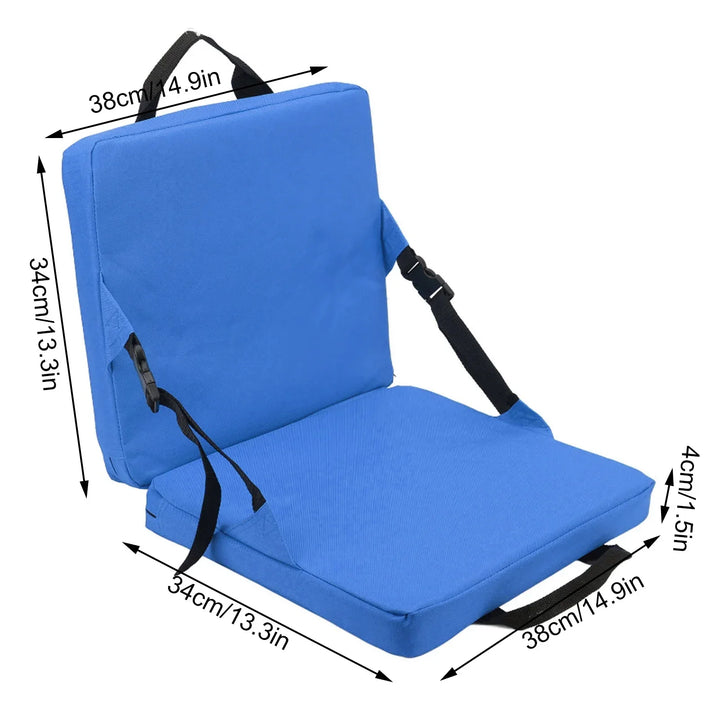 Stornfield | SITPURE Folding chair with backrest | Padded seat cushion | Compact & Comfortable for stadium, beach & park