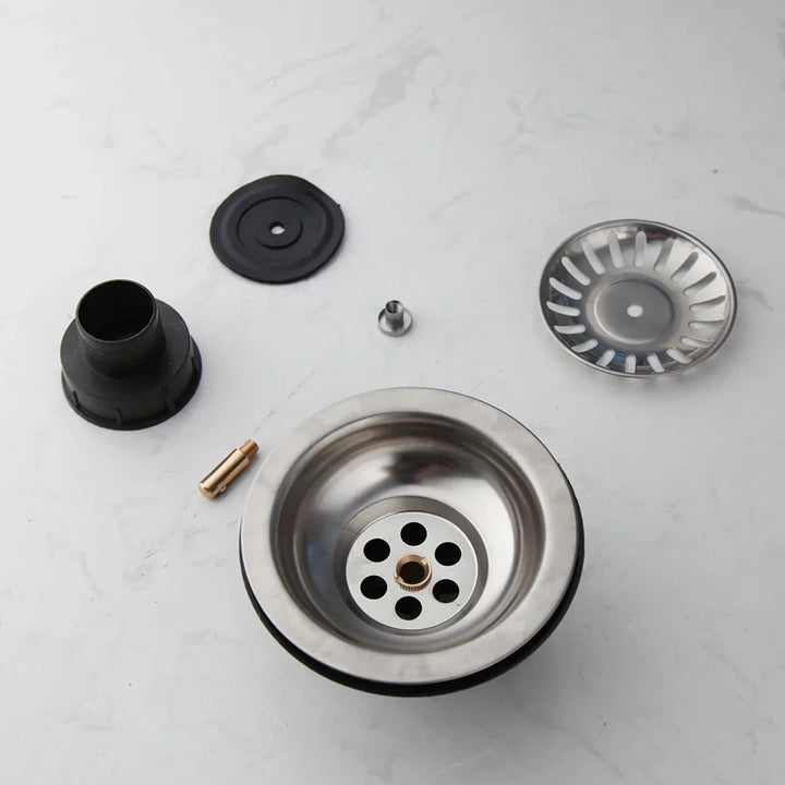 AquaGuard Stainless Steel Sink Strainer with Odor Filter – Pop-Up Stopper & Anti-Blocking Basket Stornfield